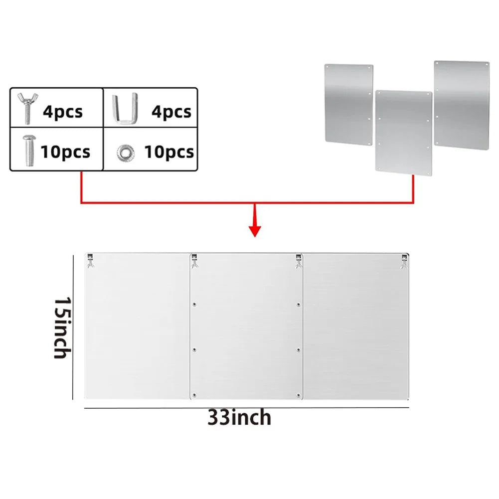 Maximize Energy Savings Adjustable Range Patio Heater Reflector Hood  Prevents Heat Wastage  Longer Propane Runtime