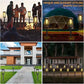 Solar LED Walkway Lights Outdoor Waterproof Durable Tungsten Warm Light Garden Patio Driveway Sidewalk Splice Decorative Lights