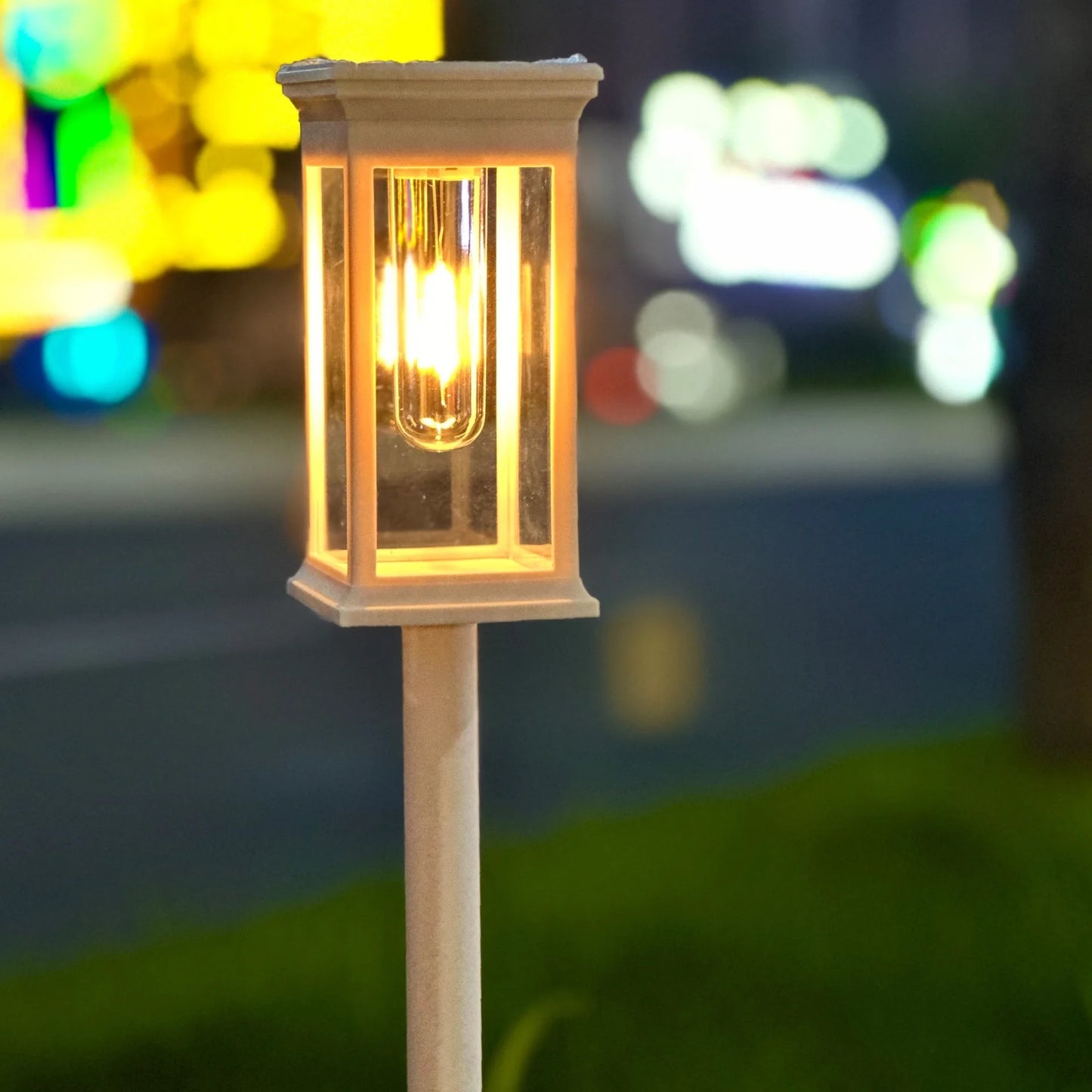 Solar LED Walkway Lights Outdoor Waterproof Durable Tungsten Warm Light Garden Patio Driveway Sidewalk Splice Decorative Lights
