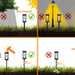 Solar LED Walkway Lights Outdoor Waterproof Durable Tungsten Warm Light Garden Patio Driveway Sidewalk Splice Decorative Lights