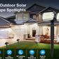 72 LED Solar Spotlights Outdoor Landscape Waterproof 108/136 LEDS Solar Powered Wall Light Auto On/Off for Yard Garden Pathway