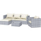 Rattan Garden Furniture Set,  4 piece Patio Rattan furniture sofa Weaving Wicker