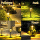 4 Pcs Solar Hourglass Lawn Lamp IP65 Waterproof Garden Light Flashing LED Landscape Light for Outdoor Garden Landscape Patio