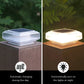 30LED Solar Outdoor Light, LED Fence Deck Column Cap Lamp Landscape Lighting for Camping Patio Posts Flat Surface Garden Decor