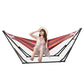 2-in-1 Hammock Hanging Chair fold Camping Thicken Swinging Chair Outdoor Hanging Bed Canvas Rocking Chair with Hammock Stand