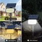 72 LED Solar Spotlights Outdoor Landscape Waterproof 108/136 LEDS Solar Powered Wall Light Auto On/Off for Yard Garden Pathway