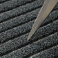 Striped Polyester PVC Doormat, Water-Resistant, Non-Slip, Stain-Resistant, Machine-Made, Outdoor Entrance Mat Easy Clean Durable