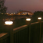 30LED Solar Outdoor Light, LED Fence Deck Column Cap Lamp Landscape Lighting for Camping Patio Posts Flat Surface Garden Decor