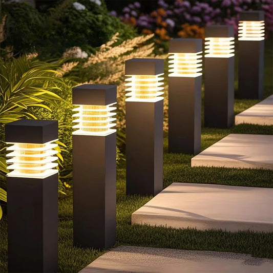 Solar Courtyard Garden Landscape Outdoor Ground Plug Lights