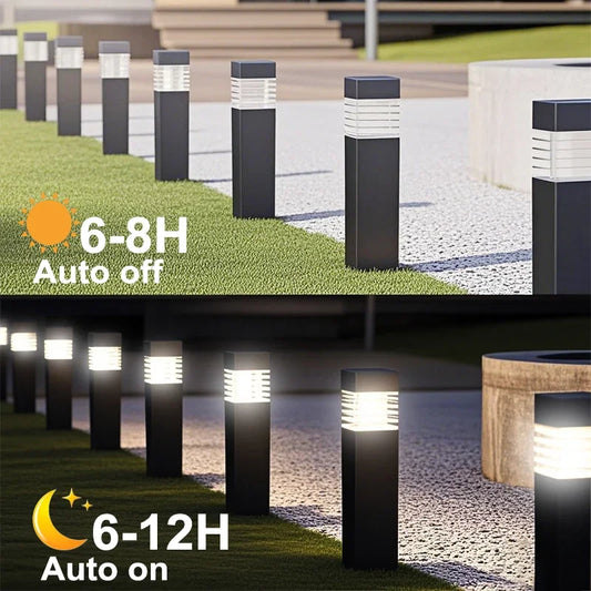 Solar Courtyard Garden Landscape Outdoor Ground Plug Lights