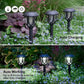 6-Pack Waterproof LED Solar Courtyard Lamps - Outdoor Lawn Lights for Garden Pathways and Landscape Lighting Decor