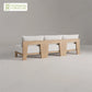 Outdoor Furniture Solid Wood Sofa and Coffee Table Set Paito Teak Sectional Sofa  Teak Wood Garden Sofa Set