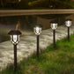 6-Pack Waterproof LED Solar Courtyard Lamps - Outdoor Lawn Lights for Garden Pathways and Landscape Lighting Decor
