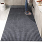 Striped Polyester PVC Doormat, Water-Resistant, Non-Slip, Stain-Resistant, Machine-Made, Outdoor Entrance Mat Easy Clean Durable