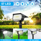 72 LED Solar Spotlights Outdoor Landscape Waterproof 108/136 LEDS Solar Powered Wall Light Auto On/Off for Yard Garden Pathway