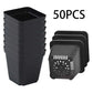 50pcs Plastic Seedling Cup Thickened Nursery Pots Flower Pots for Garden Planting Nutrition Cup Seedling Cultivation Container