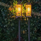 Solar LED Walkway Lights Outdoor Waterproof Durable Tungsten Warm Light Garden Patio Driveway Sidewalk Splice Decorative Lights