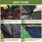 Unkrautvlies Fabric Film Tuch 1m X 10m Uv-Stable And Water-Permeable , Unkrautschutzmatte Bodendecker Garden Film, Garden Fleece