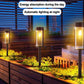 2pc Solar Garden Light Outdoor Courtyard Lamp Ip65 Waterproof RGB Warm Light for Garden Yard Lawn Backyard Landscape Porch Decor