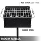 VEVOR Charcoal BBQ Grills Single Post Carbon Meat Grill w/ Cooking Grate 360º Adjustable rotary oven Camping Outdoor Barbecue