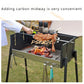 Household Outdoor Courtyard Multi Functional Folding Portable Charcoal Barbecue Stove Rack Supplies Tools