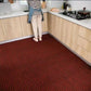Striped Polyester PVC Doormat, Water-Resistant, Non-Slip, Stain-Resistant, Machine-Made, Outdoor Entrance Mat Easy Clean Durable
