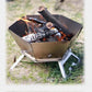 SmiloDon Camping Brazier Folding Bonfire Stove Portable Firewood Burner Campfire Furnace Outdoor Fire Wood Stove Burner Heater