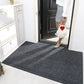 Striped Polyester PVC Doormat, Water-Resistant, Non-Slip, Stain-Resistant, Machine-Made, Outdoor Entrance Mat Easy Clean Durable