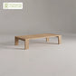 Outdoor Furniture Solid Wood Sofa and Coffee Table Set Paito Teak Sectional Sofa  Teak Wood Garden Sofa Set