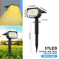 72 LED Solar Spotlights Outdoor Landscape Waterproof 108/136 LEDS Solar Powered Wall Light Auto On/Off for Yard Garden Pathway