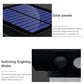 Solar Lights Outdoor Garden Solar Powered Wall Lamp Waterproof Motion Sensor Pathway Light Landscape Path Yard Backyard Lawn
