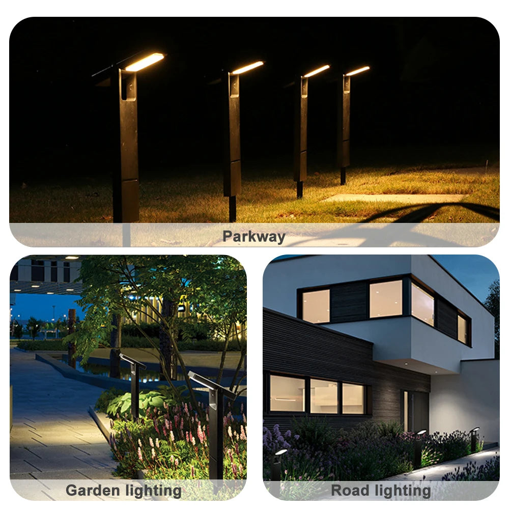 Super Bright Solar Powered Pathway Lights Outdoor Waterproof Lands Modes Driveway Sidewalk Walkway Garden Decor