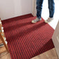 Striped Polyester PVC Doormat, Water-Resistant, Non-Slip, Stain-Resistant, Machine-Made, Outdoor Entrance Mat Easy Clean Durable