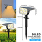 72 LED Solar Spotlights Outdoor Landscape Waterproof 108/136 LEDS Solar Powered Wall Light Auto On/Off for Yard Garden Pathway