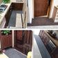 Striped Polyester PVC Doormat, Water-Resistant, Non-Slip, Stain-Resistant, Machine-Made, Outdoor Entrance Mat Easy Clean Durable