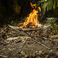 Lighten up Fire Pit Burning Rack Camping Stainless Steel Mesh Fireplace Foldable Stove BBQ Grill Patio With Replace Grilled Net