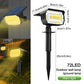 72 LED Solar Spotlights Outdoor Landscape Waterproof 108/136 LEDS Solar Powered Wall Light Auto On/Off for Yard Garden Pathway