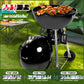 K-star Household Outdoor BBQ Stove Portable Barbecue Grill 18.5 Inch Apple Stove Charcoal Grilled Barbecue Stove Push-Pull 2024