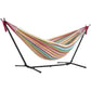 TieHo Portable Metal Hammock Stand, Simple Swing Frame, Anti-side-turn Canvas Camping Base, Outdoor Iron Stong Floor Stand