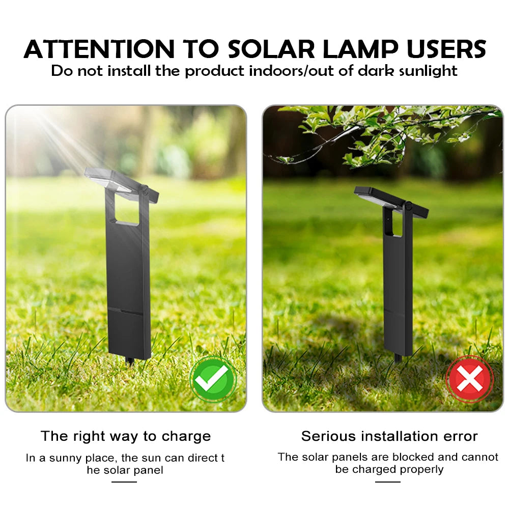 Super Bright Solar Powered Pathway Lights Outdoor Waterproof Lands Modes Driveway Sidewalk Walkway Garden Decor