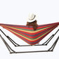2-in-1 Hammock Hanging Chair fold Camping Thicken Swinging Chair Outdoor Hanging Bed Canvas Rocking Chair with Hammock Stand