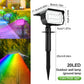 72 LED Solar Spotlights Outdoor Landscape Waterproof 108/136 LEDS Solar Powered Wall Light Auto On/Off for Yard Garden Pathway