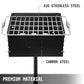 VEVOR Charcoal BBQ Grills Single Post Carbon Meat Grill w/ Cooking Grate 360º Adjustable rotary oven Camping Outdoor Barbecue